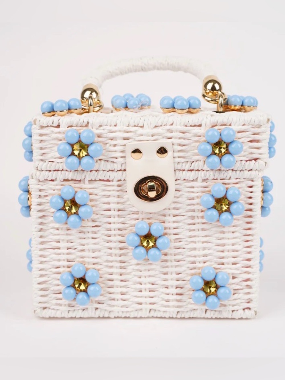 Jenna Lee Birthday Cake Daisy Purse NWT White Sea Breeze Colorway